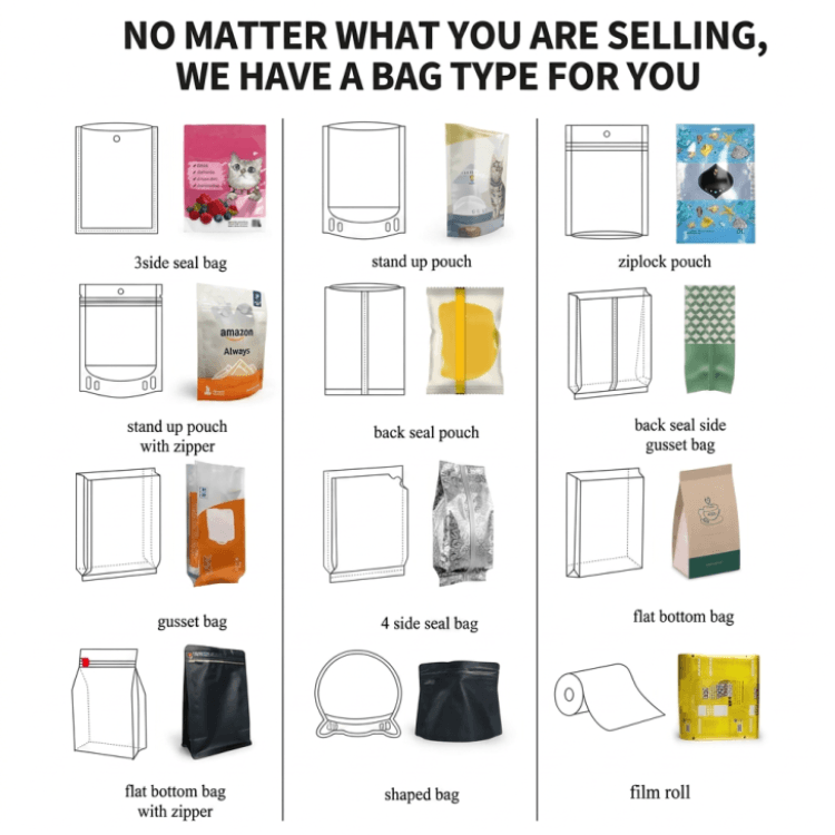 Custom Printed Food Packaging Bag