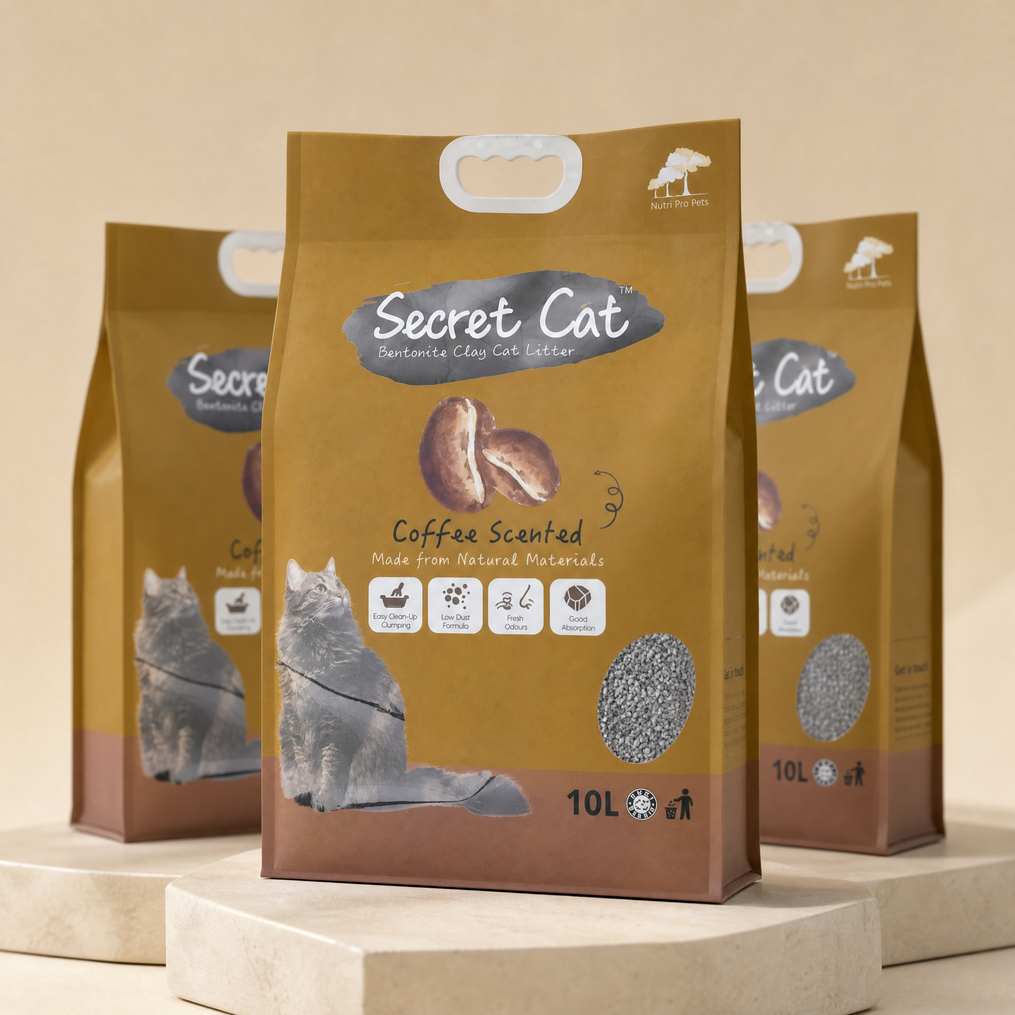 Custom Cat Litter Bag with Handle