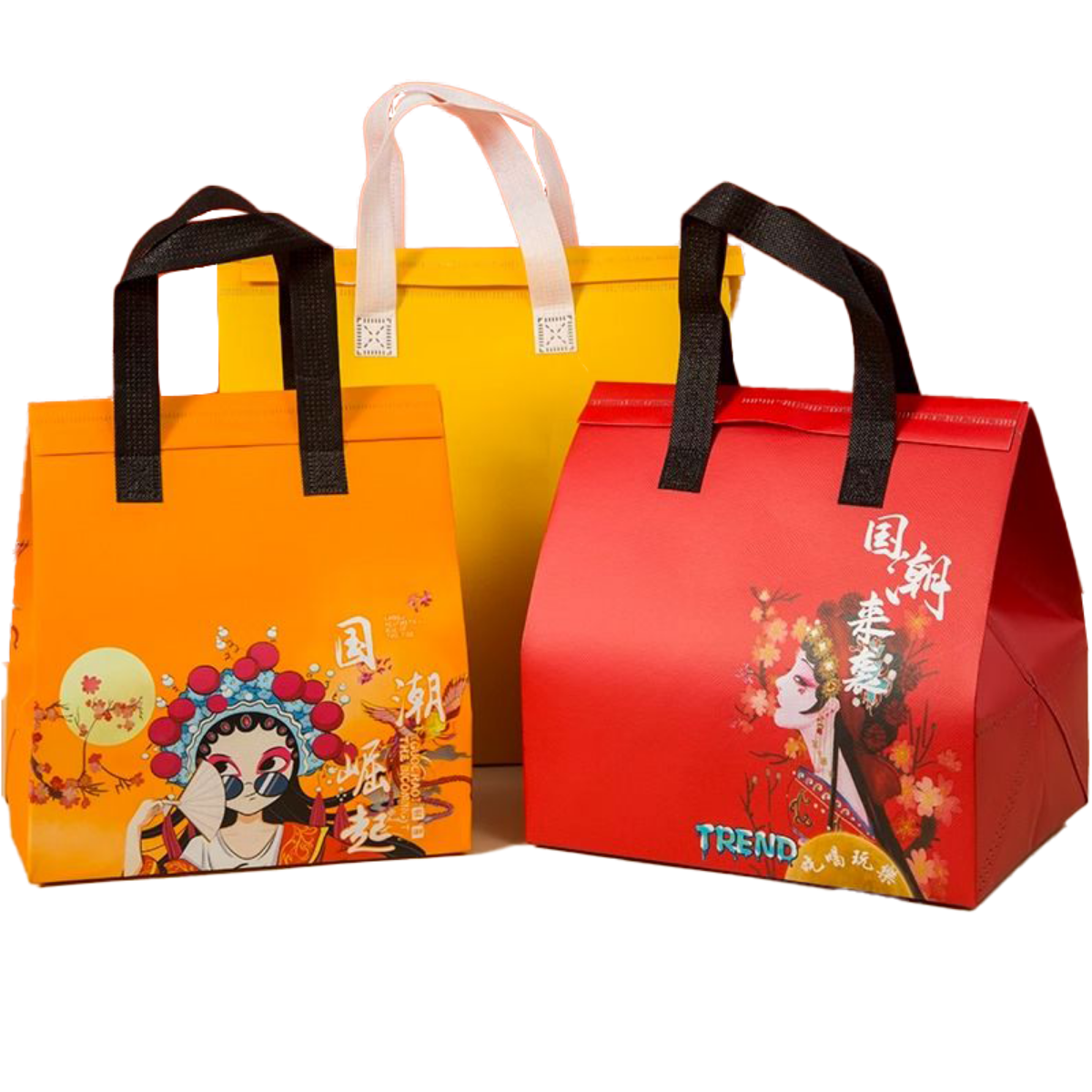Wholesale Custom Printed Reusable Non Woven Insulated Bag Thermal Food Delivery Bag