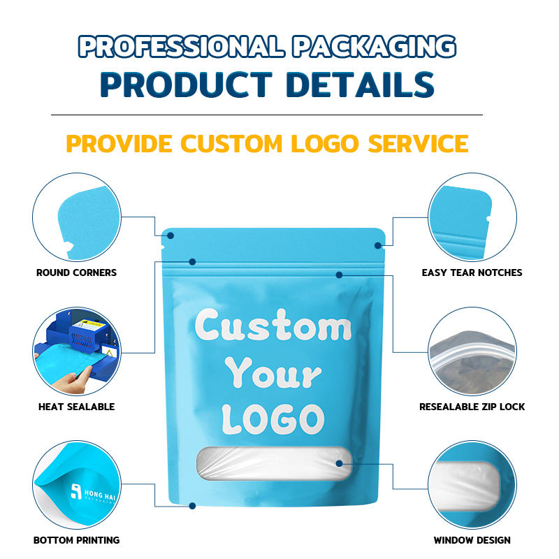 Custom Die Cut Mylar Bags 1G 3.5G Soft Touch Unique Special Candy Aluminum Plastic Gravure Printing for Chewing Gum Smell Proof