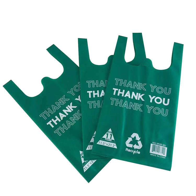 Biodegradable Grocery Die Cut Reusable Foldable Supermarket Shopping Bag