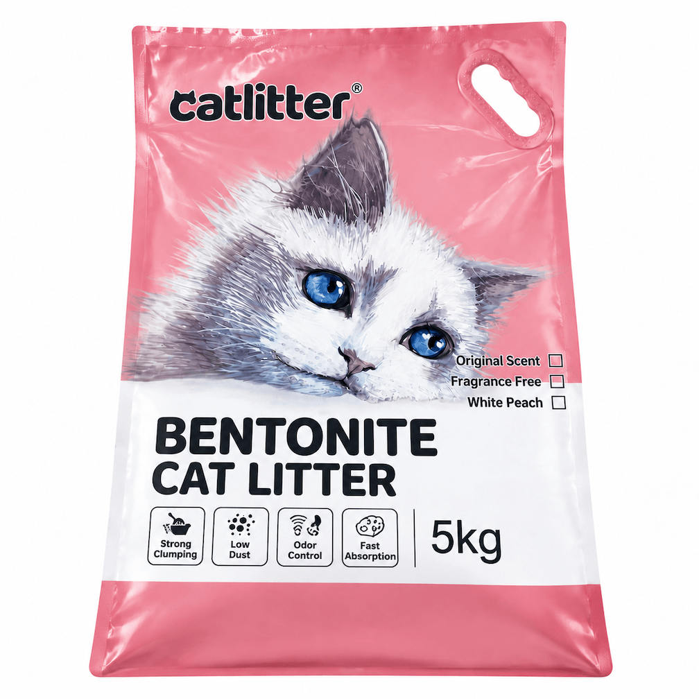 5kg Cat Litter Packaging Bags with Carry Handle | Custom Printed Heavy Duty Pet Litter Bags Manufacturer