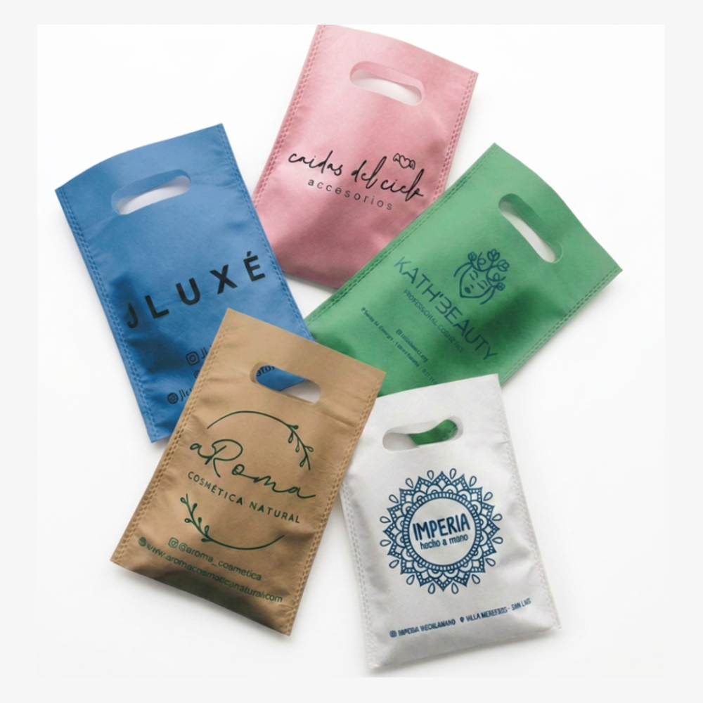 D Cut Non Woven Shopping Bag with Logo
