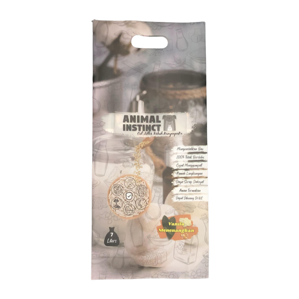 Plastic Zipper Bags for Cat Litter Sand Polyethylene Packaging Bags With Custom Design