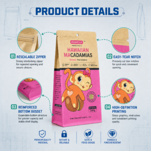 Kraft Paper Tea Bags with Tin Tie Closure
