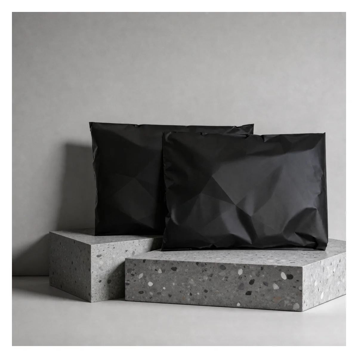black biodegradable express delivery mailer bags