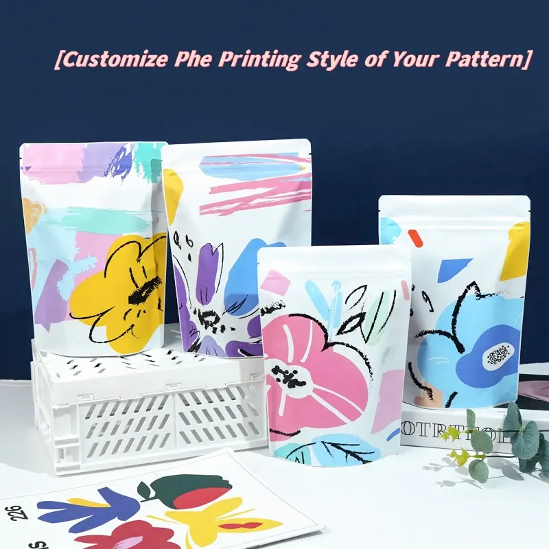 Custom printed candy packaging stand up pouch