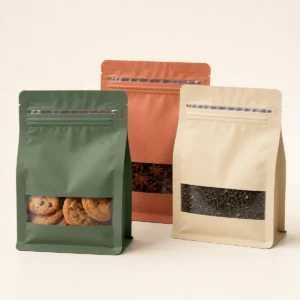 Custom Stand Up Pouches for Cookies, Spices and Tea