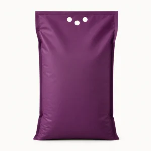 Unbranded plum flat bottom cat litter bag with carry holes