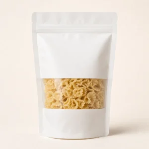 clear-window all-PE pouch for dry pasta