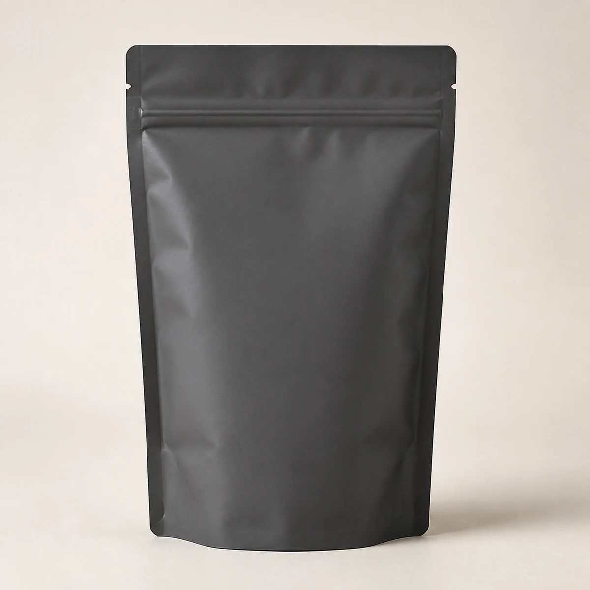 soft touch charcoal PE stand up pouch