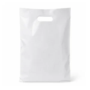 white die cut handle retail bag