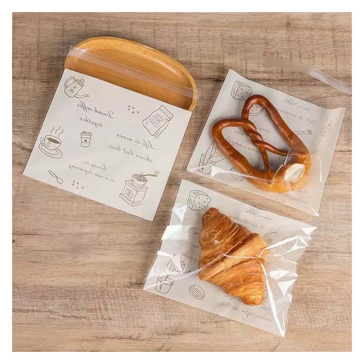 self adhesive bakery bread bags product image 2