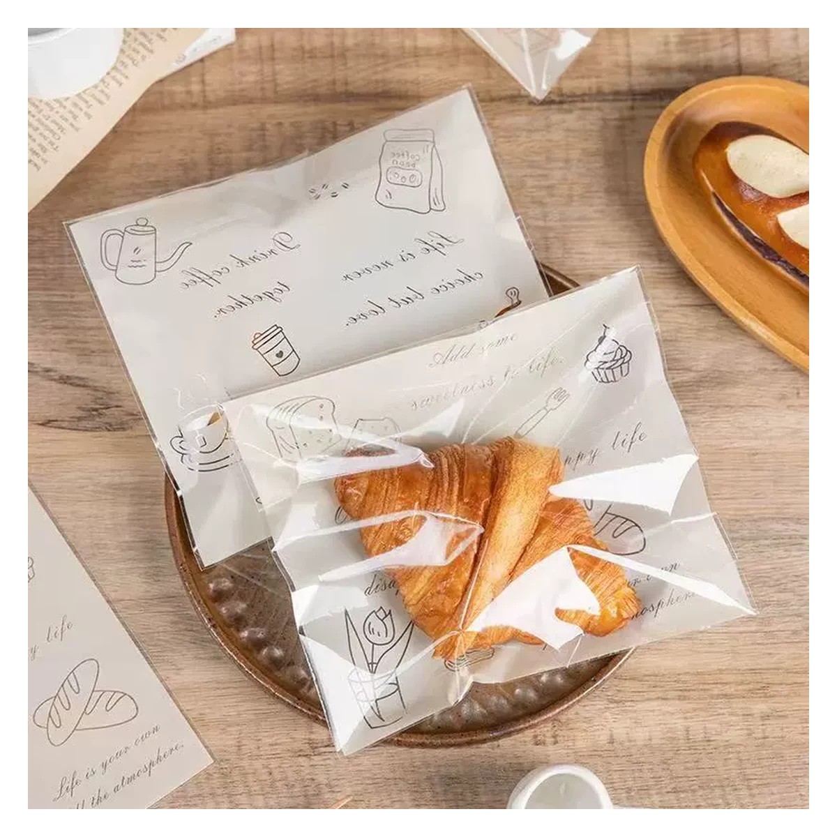 self adhesive bakery bread bags product image 3