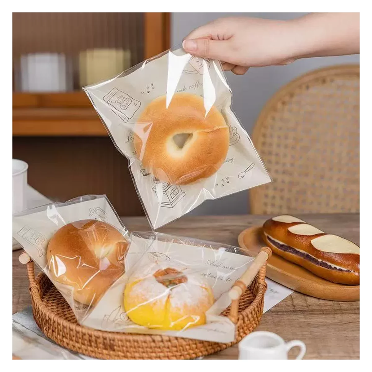 self adhesive bakery bread bags product image 4