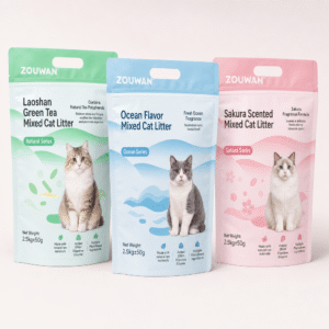 2.5kg Tofu Cat Litter Bags | Custom Plastic Bags with Logo & Zipper