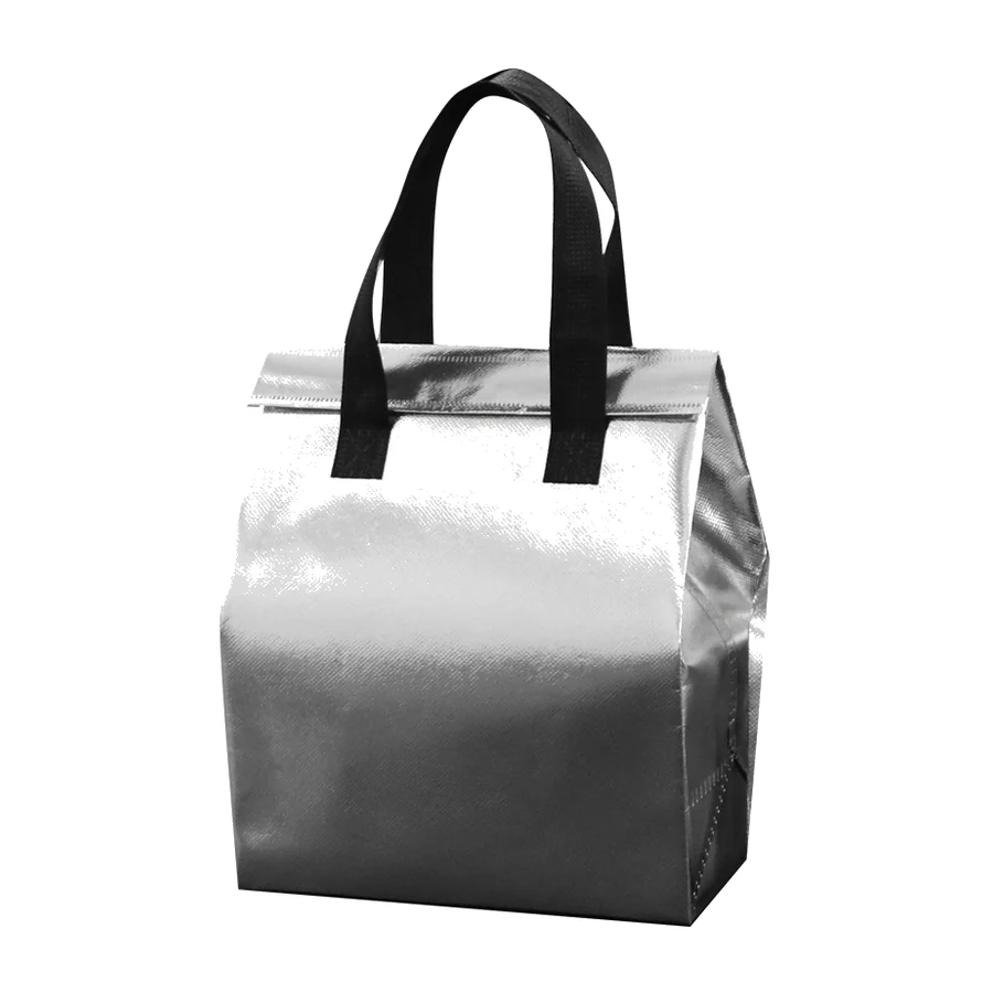 Silver aluminum foil insulated takeout bag