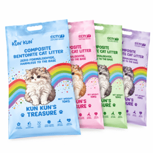 10kg bentonite cat litter bags with handle
