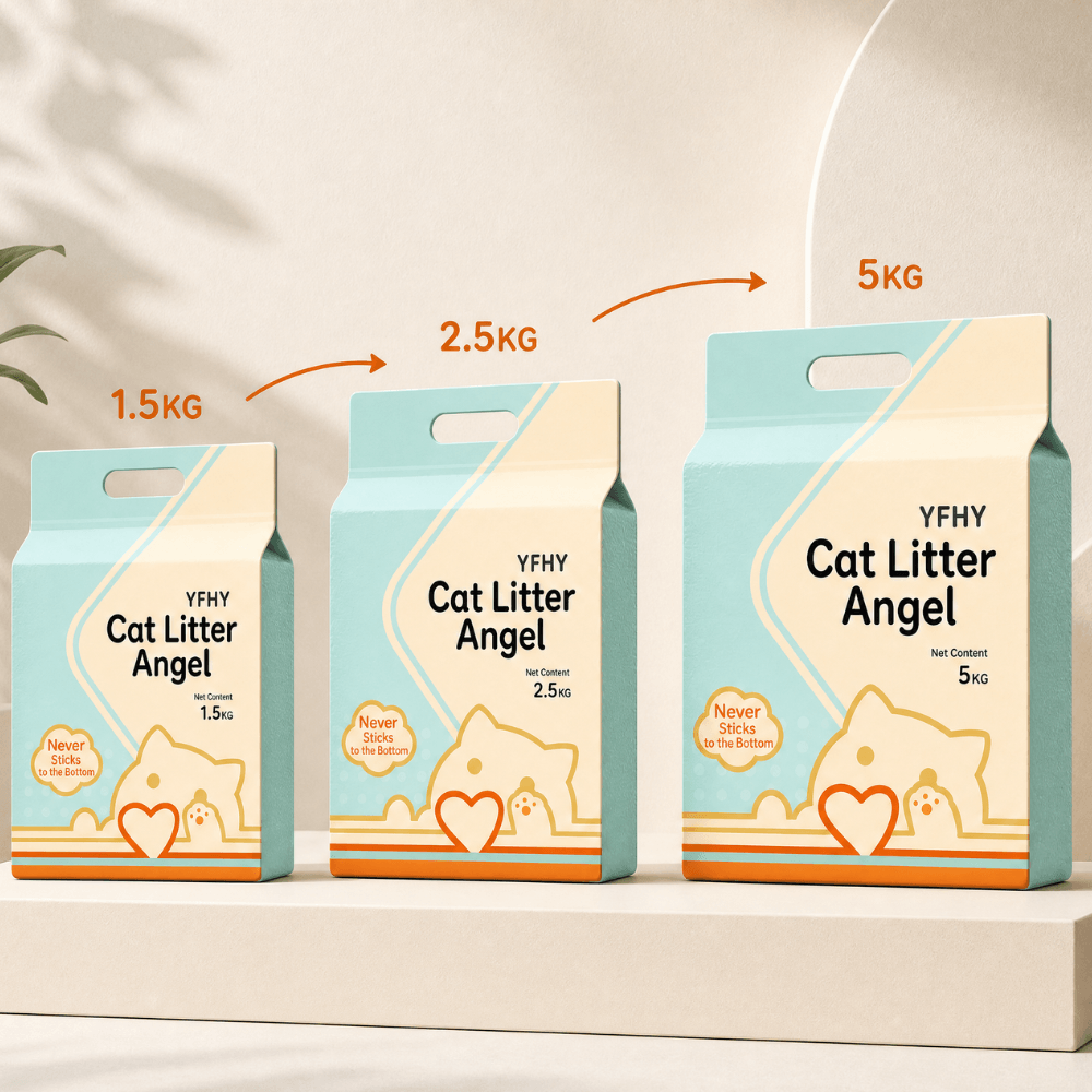 Eight-Side Seal Premium Bag for custom cat litter packaging