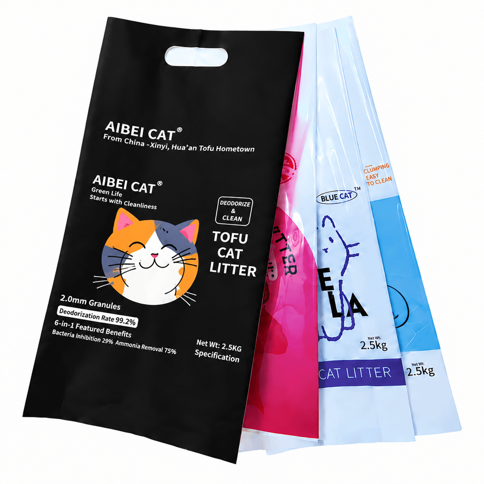 Side-Gusset Bulk Bag for custom cat litter packaging